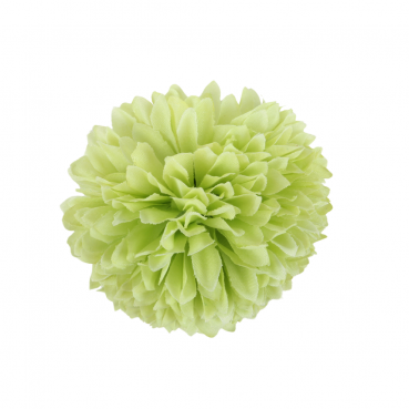 Kunstblume Dahlienkopf in Hellgrün, 85 mm.
