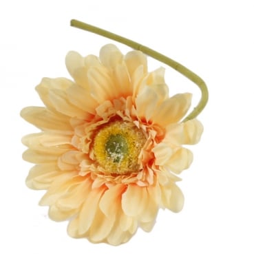 Kunstblume Gerbera in Pfirsich, 55 cm