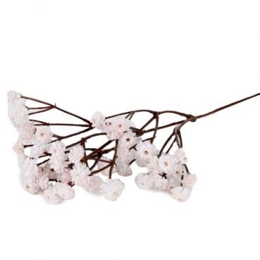 Kunstblume Glitzerblüten in Weiß, 26 cm