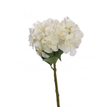 Kunstblume Hortensie in Creme, 33 cm