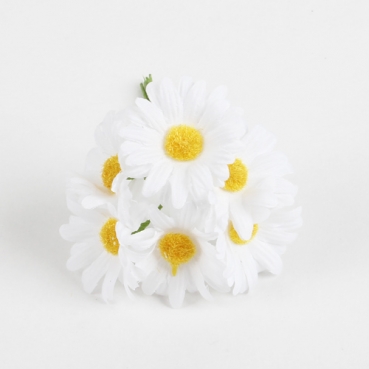 Kleines Deko Margeriten Bündel in Weiß, 12 cm Kleines Deko Margeriten Bündel in Weiß, 12 cm.