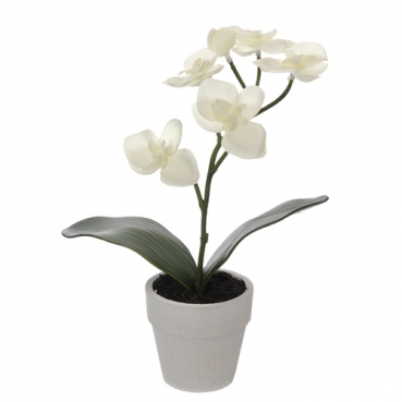 Kunstblume Orchideentopf, 26 cm