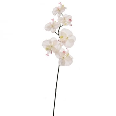Kunstblume Orchidee in Weiß, 77 cm