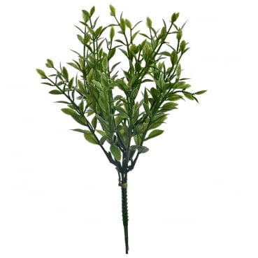 Kunstblume Teeblatt Strauch Bund, 27 cm