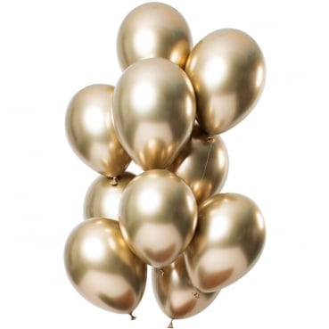 Luftballon Set Golden Shine, 33 cm Durchmesser