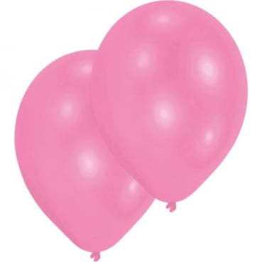 10 Luftballons in Rosa, 27,5 cm Durchmesser