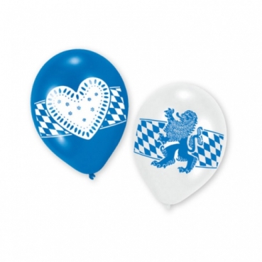 6er Pack Luftballons Oktoberfest, Bayrische Symbole