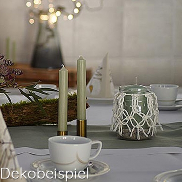 33 Meter Baumwoll Kordel in Creme, 4 mm, für Makramee Makramee Dekobeispiel.