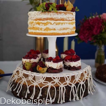 33 Meter Baumwoll Kordel in Creme, 4 mm, für Makramee Makramee Dekobeispiel.