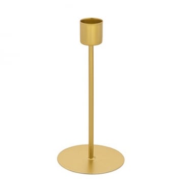 Metall Kerzenständer für Stabkerzen in Gold, 15 cm