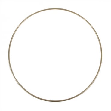 Großer Metall Ring zum Verzieren, Adventsdeko, in Gold, 40 cm