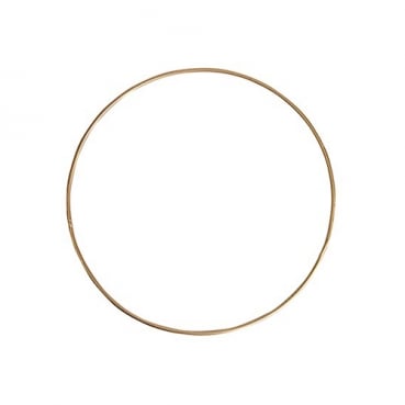 Metall Ring, Größe S zum Verzieren in Gold, 25 cm
