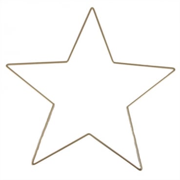 Großer Metall Stern zum Verzieren, Adventsdeko, in Gold, 60 cm