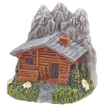 Miniatur Deko Berghütte, Wandern, Bergsteigen, 38 mm, für Geldgeschenke