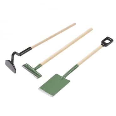 3er Set Miniatur Garten Werkzeug, 90 mm, für Geldgeschenke