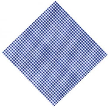 Airlaid Papier Mitteldecke Karo in Blau, 80 x 80 cm