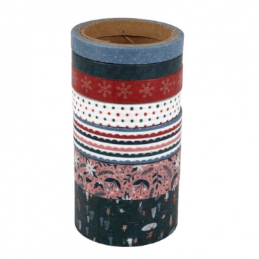 7 Deko Motiv Klebestreifen, Washi Tape, Winter-, Weihnachtsmix, 6 - 22 mm 7 Deko Motiv Klebestreifen, Washi Tape, Winter-, Weihnachtsmix, 6 - 22 mm.