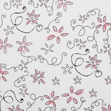 A4 Motivpapier Blütenranken, selbstklebend, für Kartengestaltung, Basteln 230gm2.