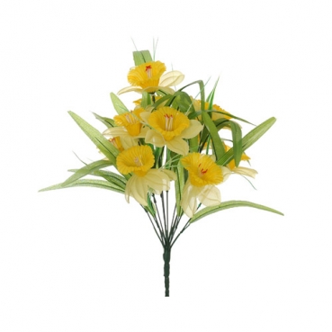 Kunstblume Narzissen, Osterglocken Strauss, 40 cm