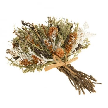 Naturdeko Winter Trockenblumen Bouquet, 20 cm