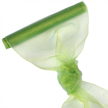 Organza Rolle 0,40 x 8,00 Meter in Grün