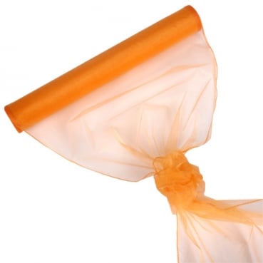 Organza Rolle 0,40 x 8,00 Meter in Apricot-Hellorange