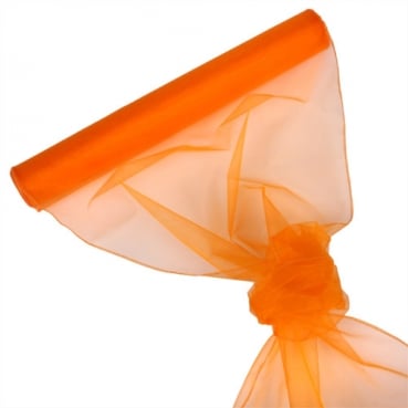 Organza Rolle 0,40 x 8,00 Meter in Orange