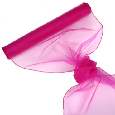 Organza Rolle 0,40 x 8,00 Meter in Pink