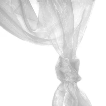 Organza Dekostoffe 1,45 x 3,00 Meter in Silber