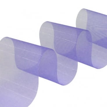 25 Meter Organza Tischband in Violett, 70 mm