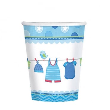 8er Pack Becher Baby Shower Party, Baby Boy