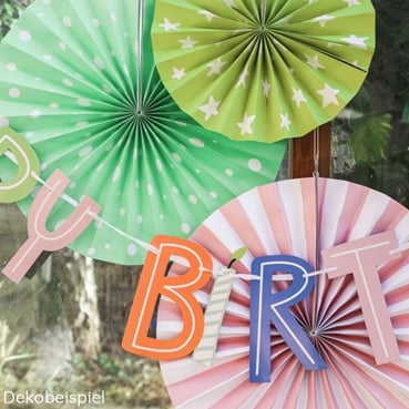 1,5 Meter Partykette, Geburtstag -Happy Birthday- Geschenke, bunt 1,5 Meter Partykette, Geburtstag -Happy Birthday- Geschenke, bunt.