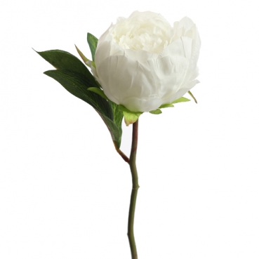 Kunstblume Pfingstrose, Päonie in Weiß, 30 cm