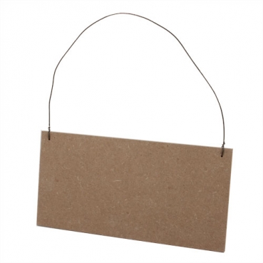 Rückansicht Holz Dekoschild Prinz schläft zum Aufhängen, 22 cm.