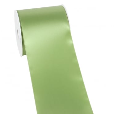 25 Meter Satin Tischband in Hellgrün, 10 cm