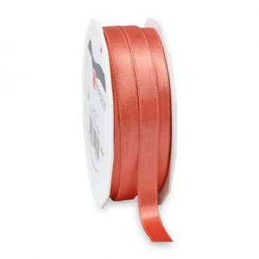 25 Meter Satin Band in Lachs, 10 mm