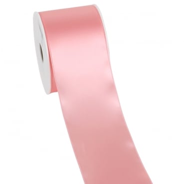 25 Meter Satin Tischband in Rosa, 70 mm