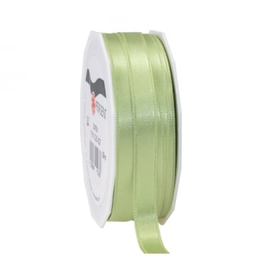 25 Meter Satin Band in Pastellgrün, 10 mm