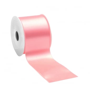 25 Meter Satin Tischband in Rosa, 70 mm