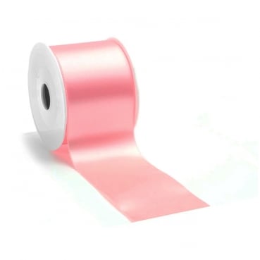 25 Meter Satin Tischband in Rosa, 70 mm