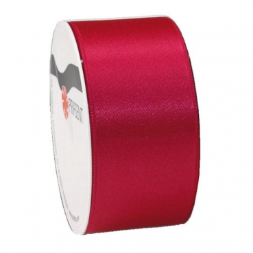 5 Meter Satin Band, schmal, in Pink, 40 mm