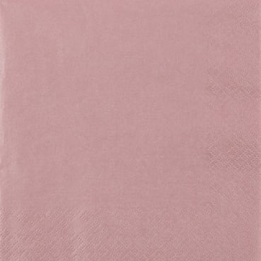 20er Pack Servietten Modern Colors in Altrosa mit Glanzeffekt, 33 x 33 cm