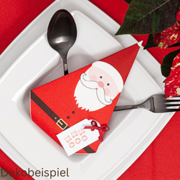 20er Pack Servietten Weihnachtsmann zum Falten, 33 x 33 cm