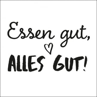 20er Pack Servietten Essen gut, alles gut!, 33 x 33 cm