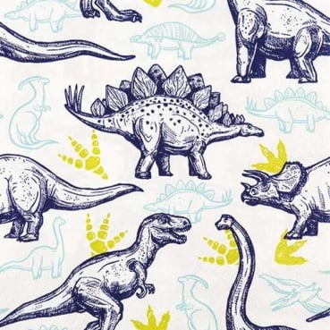 20er Pack Servietten Dinosaurier, 33 x 33 cm