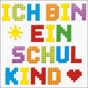 20er Pack Servietten Einschulung, Schulkind, 33 x 33 cm