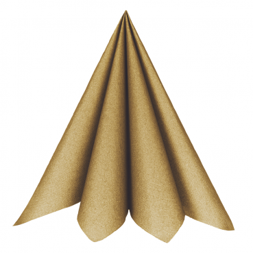 20er Pack Airlaid Servietten in Gold, 40 x 40 cm