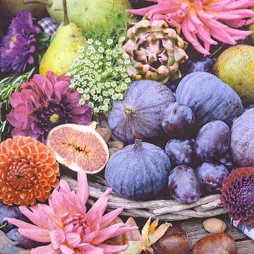 20er Pack Servietten Farbenfrohe Herbstsinfonie, 33 x 33 cm