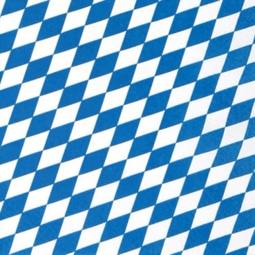 20er Pack Servietten Bayrische Raute, Bierfest, 33 x 33 cm
