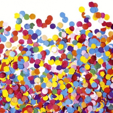20er Pack Servietten Party Konfetti, bunt, 33 x 33 cm